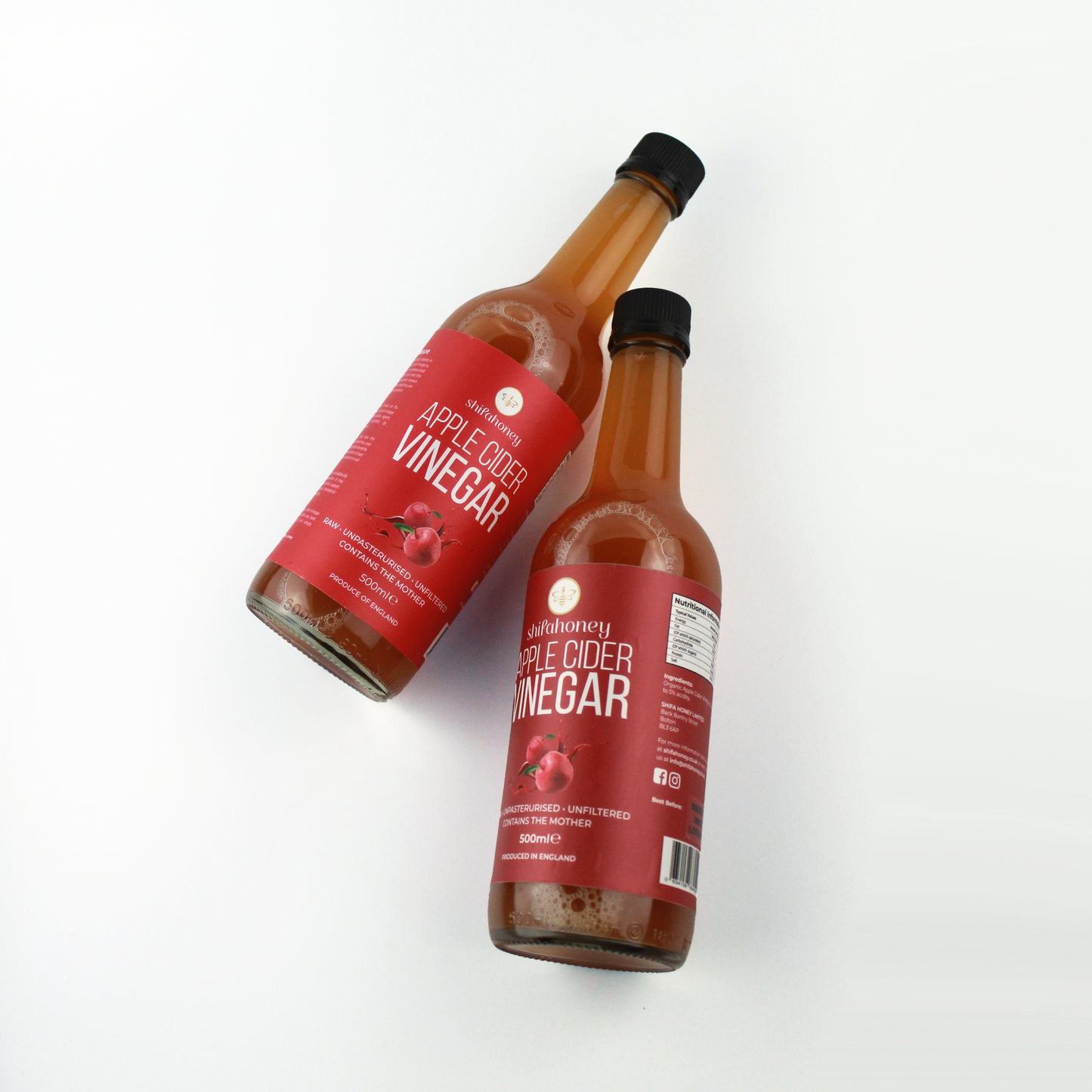 Pure & Raw Apple Cider Vinegar (500ml)